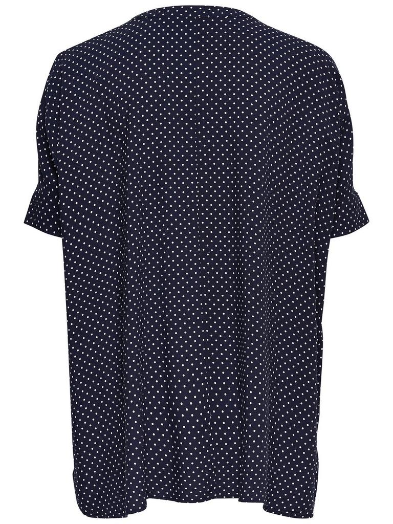 ONLY Damen T-Shirt onlZAFRAN S/S LOOSE TOP DOT WVN