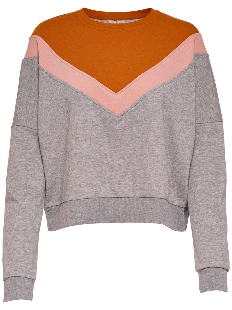 ONLY Damen Pullover ONLGIGI L/S BLOCK BATWING O-NECK SWT