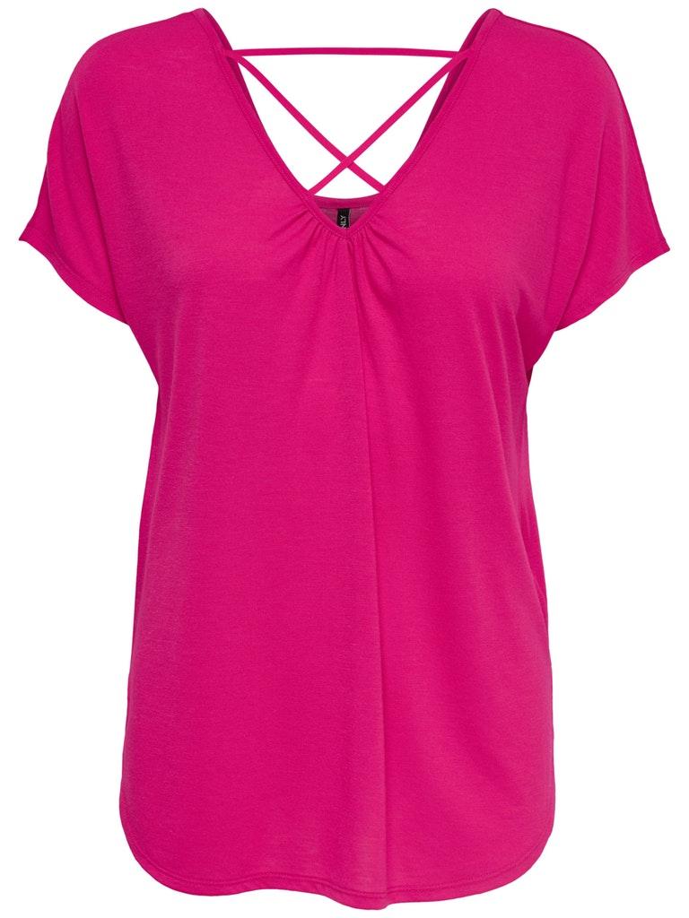 ONLY Damen T-Shirt ONLMIMI S/S LONG TOP JRS