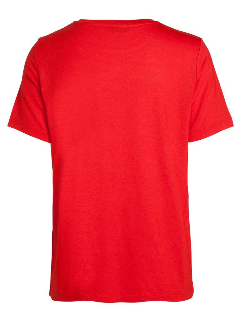 PIECES Damen T-Shirt PCBILLO SS O-NECK TEE SOLID NOOS