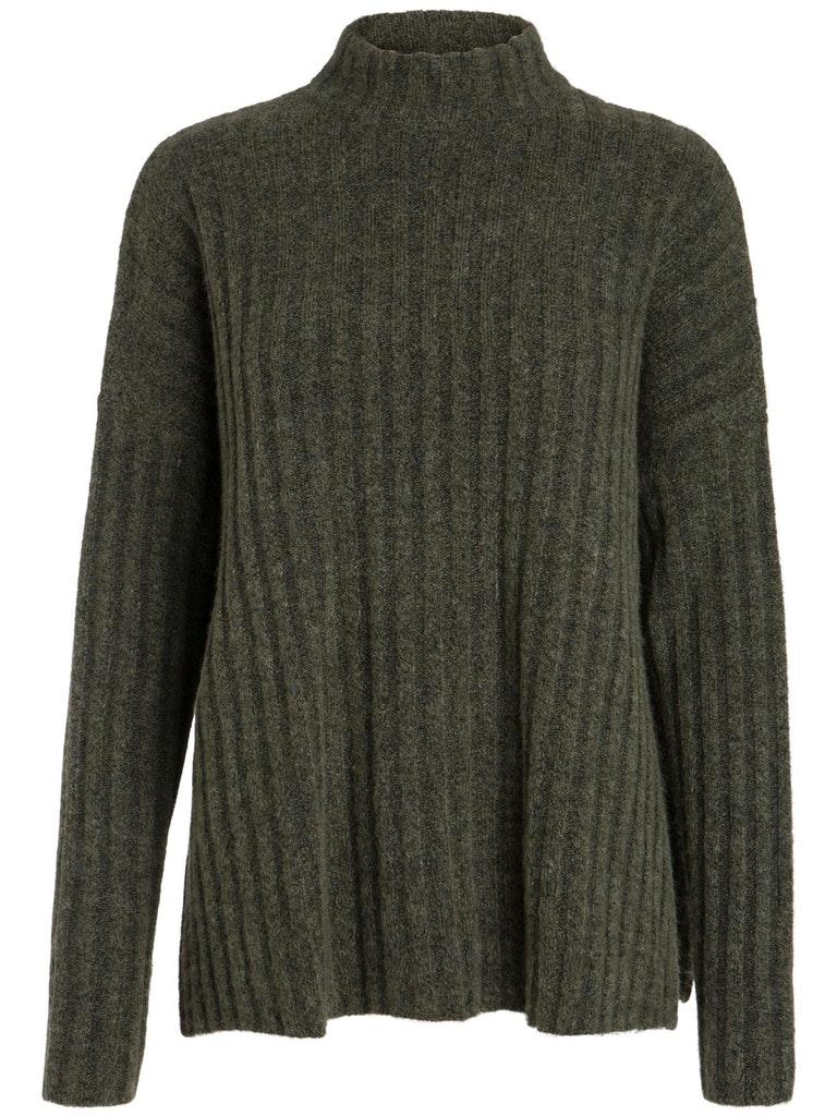 PIECES Damen Pullover PCSANNI LS WOOL KNIT NOOS