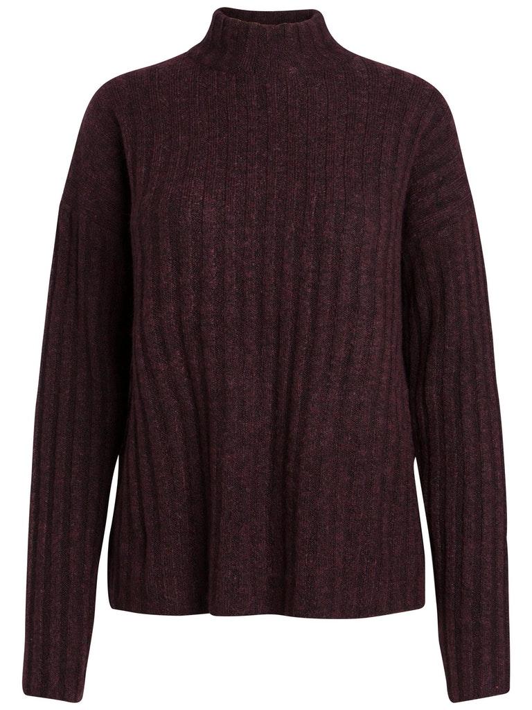 PIECES Damen Pullover PCSANNI LS WOOL KNIT NOOS