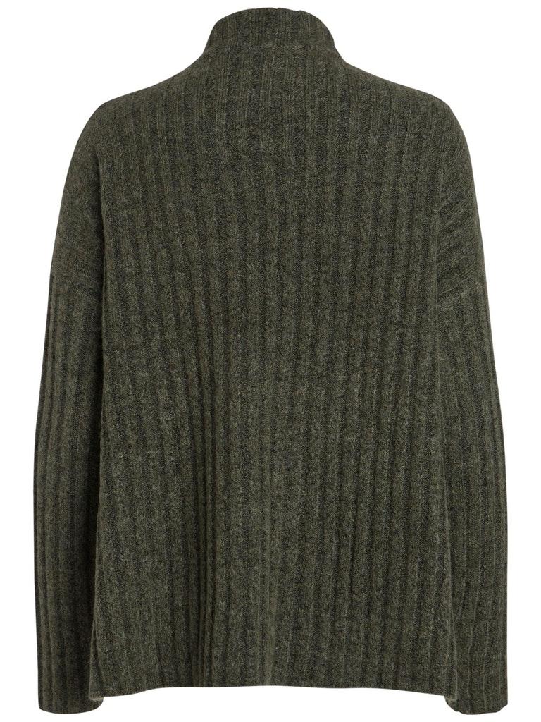 PIECES Damen Pullover PCSANNI LS WOOL KNIT NOOS
