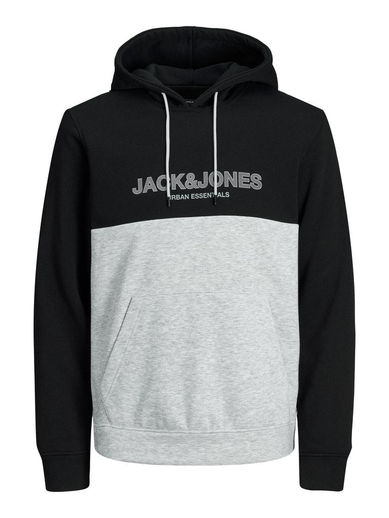 Jack & Jones Herren Hoodie JJEURBAN BLOCKING SWEAT HOOD NOOS PS