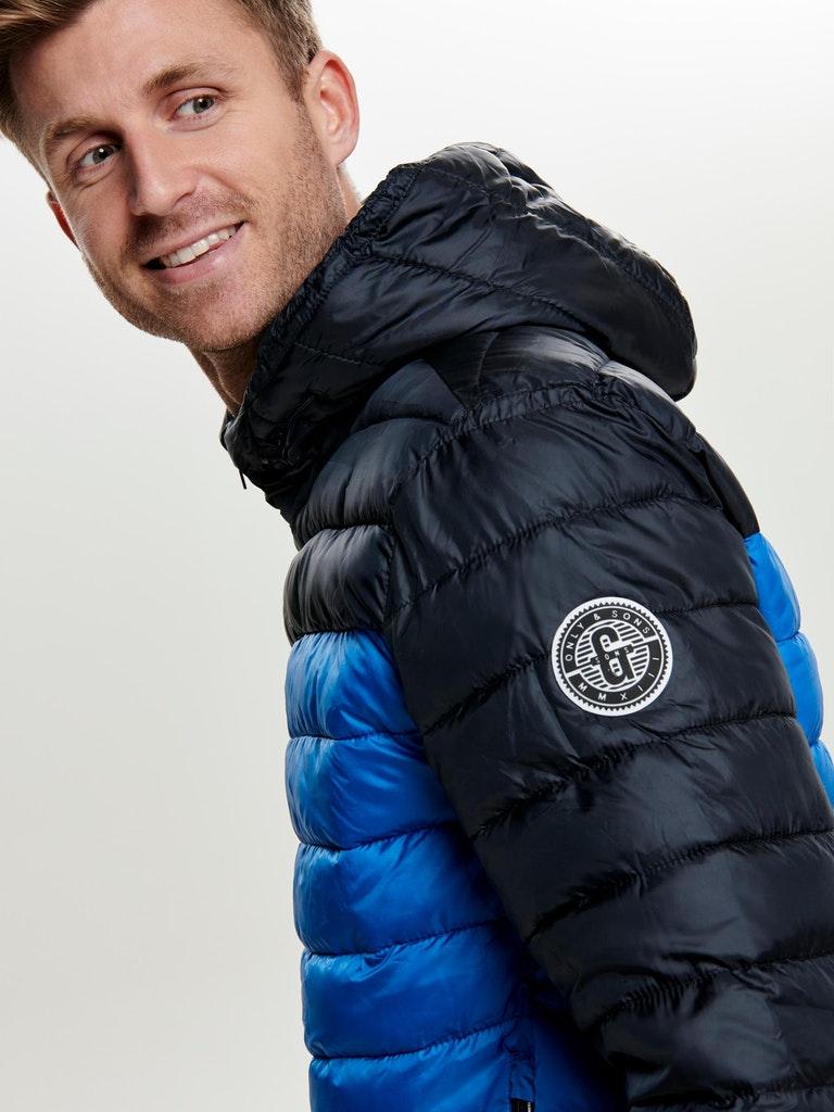 ONLY&SONS Herren Jacke ONSSTEVEN QUILTED HOOD JACKET OTW NOOS