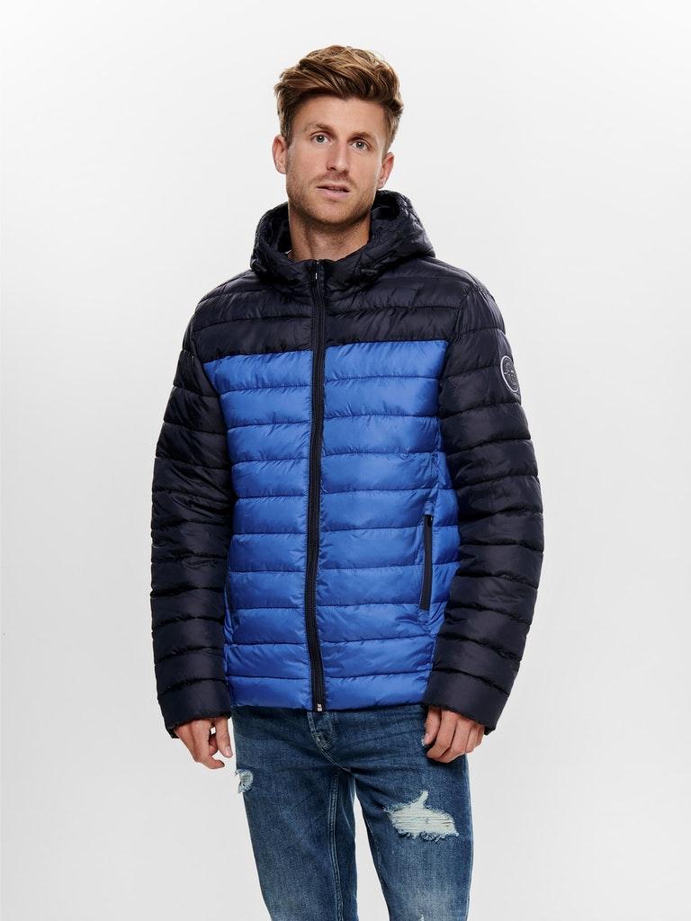 ONLY&SONS Herren Jacke ONSSTEVEN QUILTED HOOD JACKET OTW NOOS
