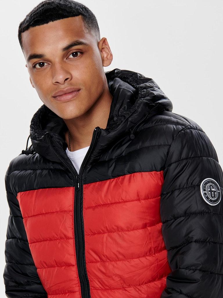 ONLY&SONS Herren Jacke ONSSTEVEN QUILTED HOOD JACKET OTW NOOS