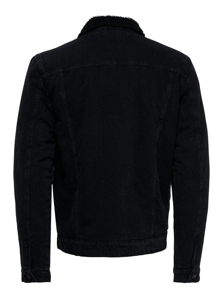 ONLY & SONS Herren Jacke ONSLOUIS Schwarz Baumwolle XS L XL XXL Neu 22013592