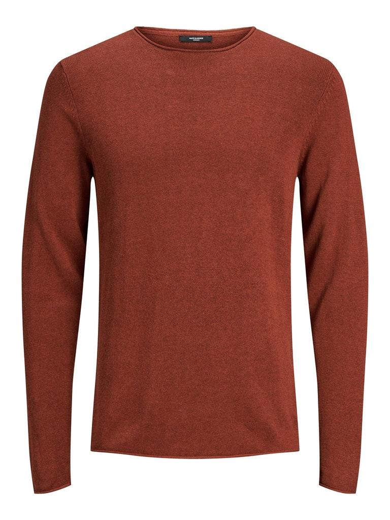 Jack & Jones Herren Pullover JWHLINEN KNIT CREW NECK