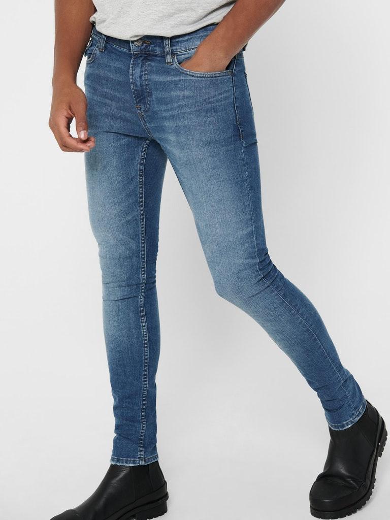 ONLY&SONS Herren Jeans ONSWARP LIFE SKINNY BLUE DCC 7114 NOOS