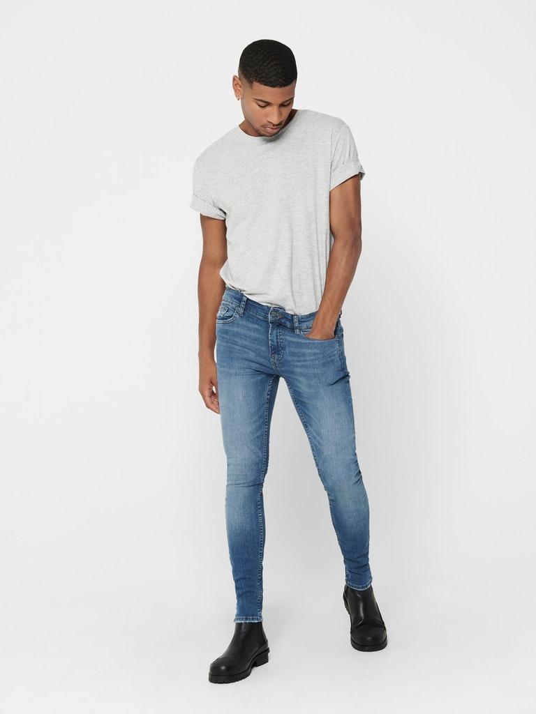 ONLY&SONS Herren Jeans ONSWARP LIFE SKINNY BLUE DCC 7114 NOOS