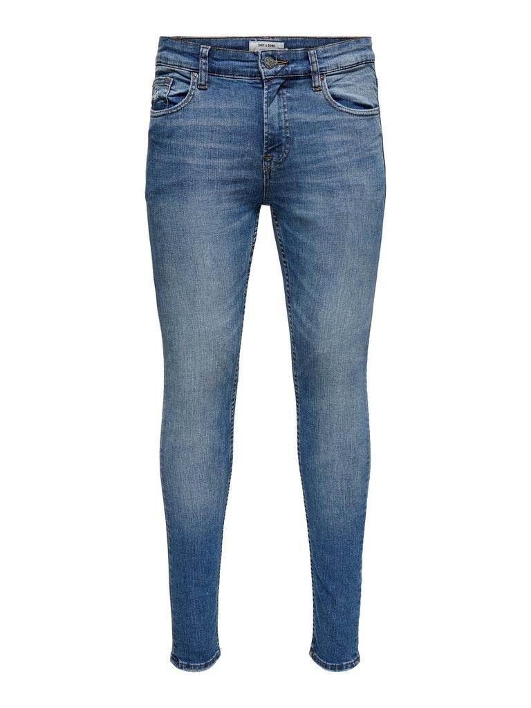 ONLY&SONS Herren Jeans ONSWARP LIFE SKINNY BLUE DCC 7114 NOOS