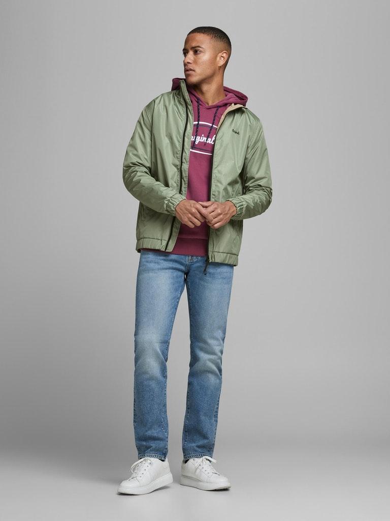 JACK & JONES Herren Jacke JORCOOPER Grün Schwarz S M L XL 12184992 Neu Leicht