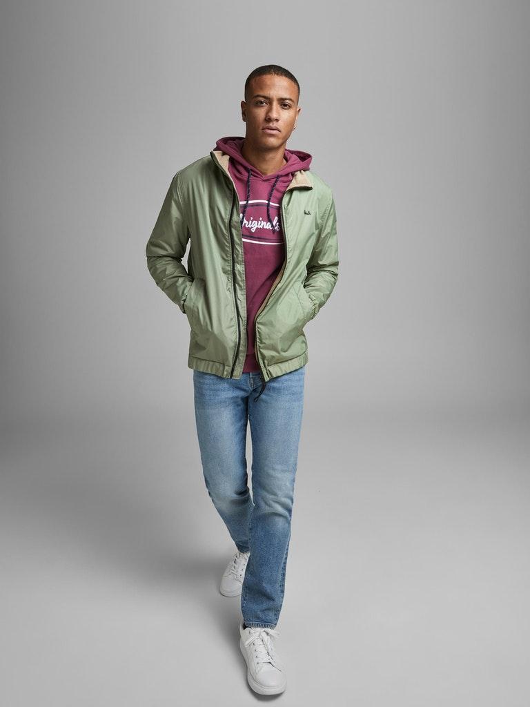 JACK & JONES Herren Jacke JORCOOPER Grün Schwarz S M L XL 12184992 Neu Leicht