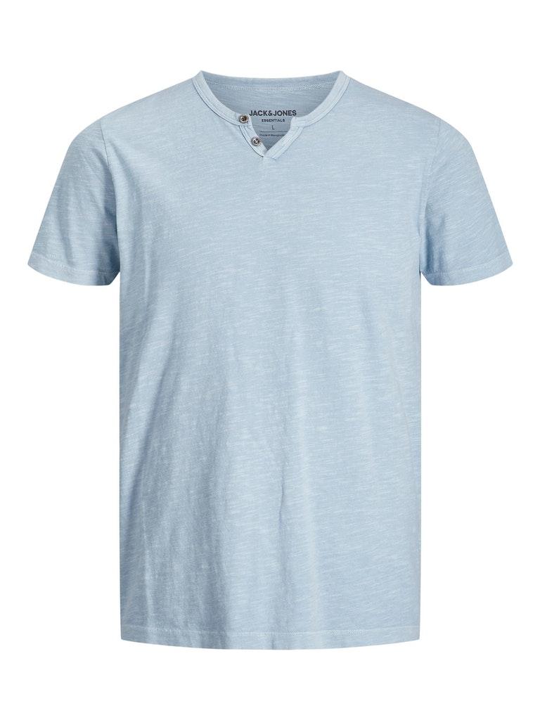 Jack & Jones Herren T-Shirt JJESPLIT NECK TEE SS NOOS