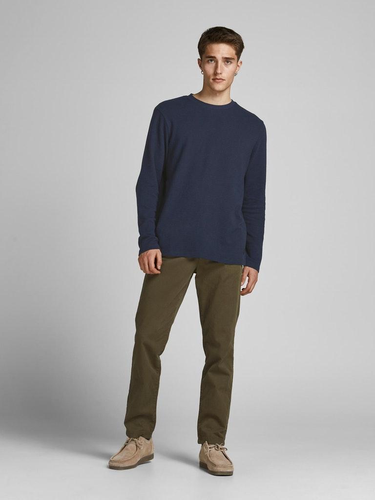 Jack & Jones Herren T-Shirt JJEPHILLY TEE LS CREW NECK NOOS