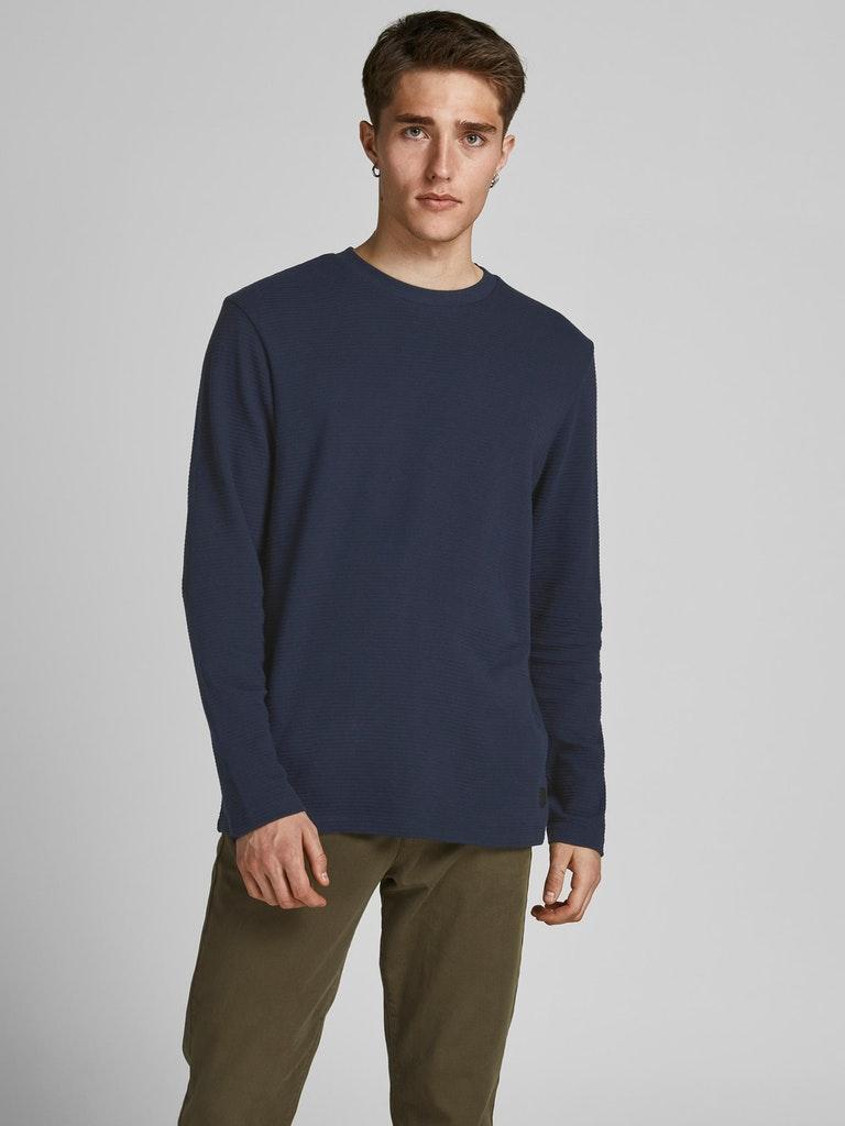 Jack & Jones Herren T-Shirt JJEPHILLY TEE LS CREW NECK NOOS