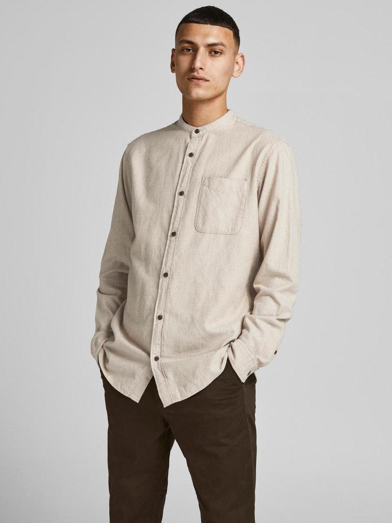 Jack & Jones Herren Hemd JJEBAND HEATHER SHIRT L/S STS