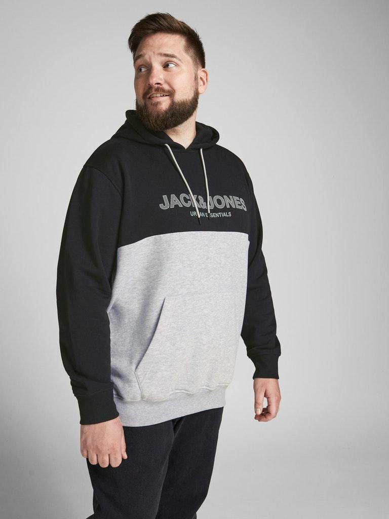 Jack & Jones Herren Hoodie JJEURBAN BLOCKING SWEAT HOOD NOOS PS