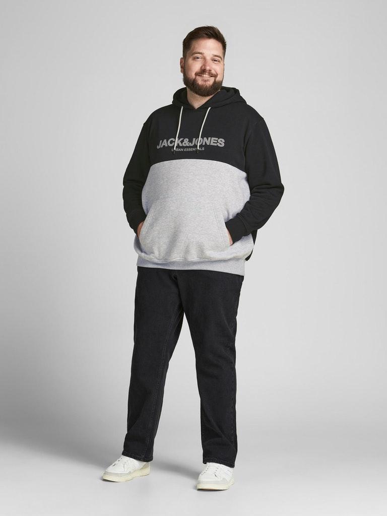 Jack & Jones Herren Hoodie JJEURBAN BLOCKING SWEAT HOOD NOOS PS
