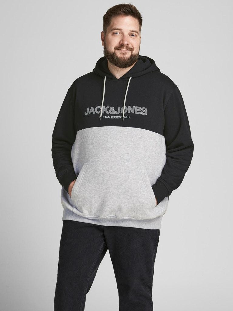 Jack & Jones Herren Hoodie JJEURBAN BLOCKING SWEAT HOOD NOOS PS