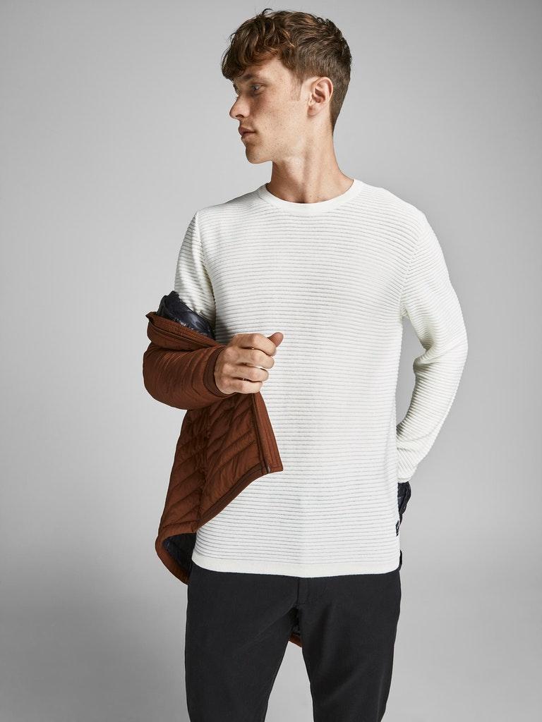 Jack & Jones Herren Pullover JJEWIND KNIT CREW NECK NOOS