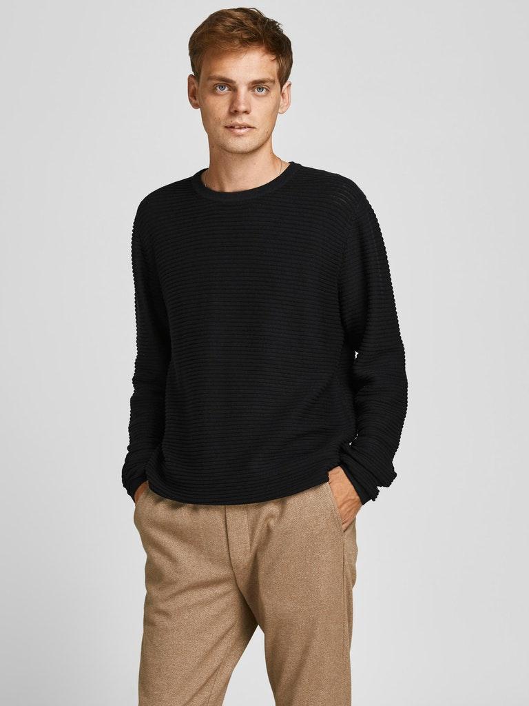 Jack & Jones Herren Pullover JJEWIND KNIT CREW NECK NOOS