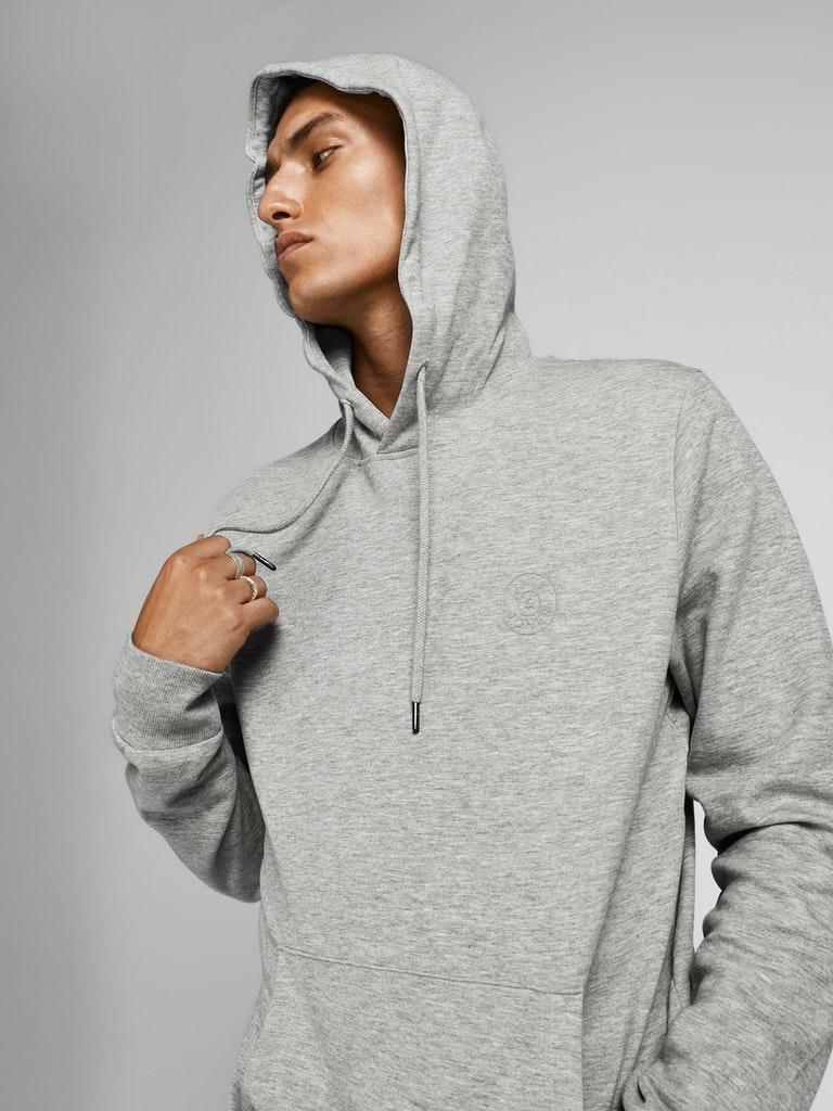 Jack & Jones Herren Hoodie JJEBASIC LOGO SWEAT HOOD NOOS