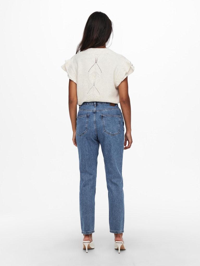 ONLY Damen Jeans ONLJAGGER HIGH MOM ANKLE DNM NOOS