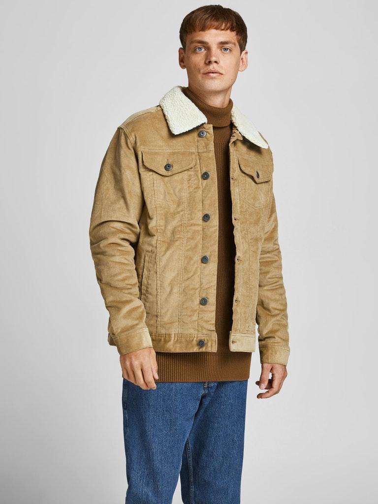 Jack & Jones Herren Jacke JPSTALVIN JJSHERPA CORDUROY AKM SN