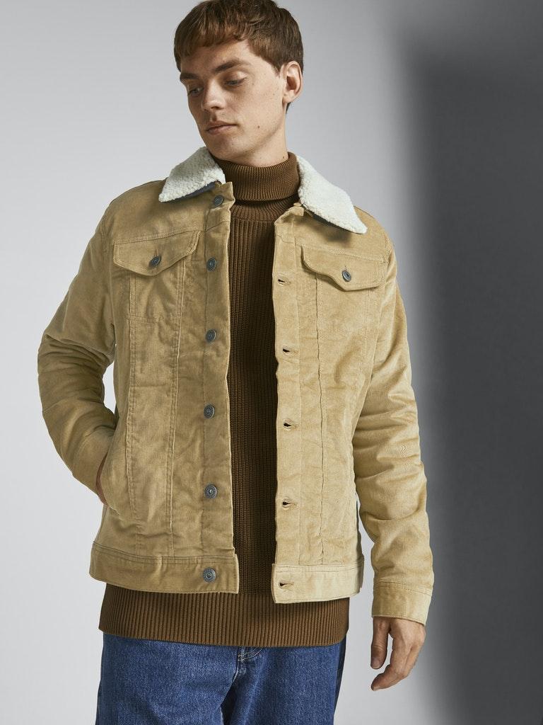 Jack & Jones Herren Jacke JPSTALVIN JJSHERPA CORDUROY AKM SN