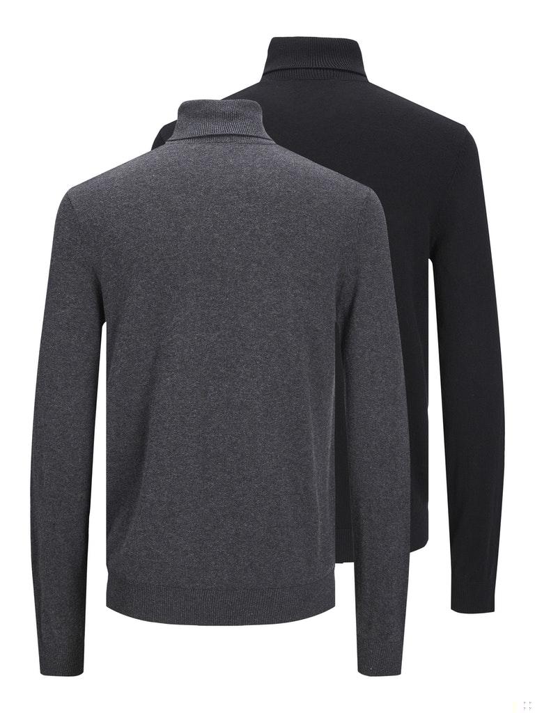Jack & Jones Herren Pullover JJEEMIL KNIT ROLL NECK 2PK MP