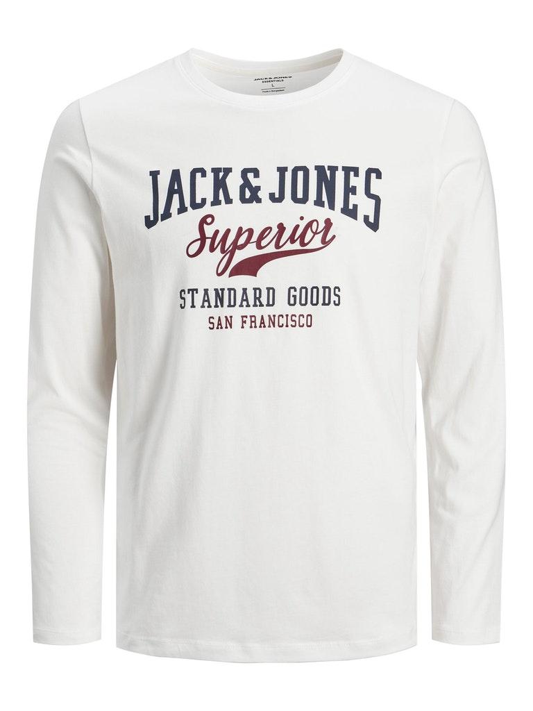Jack & Jones Jungen T-Shirt JJELOGO TEE LS O-NECK 2COL AW22 NOOS JNR