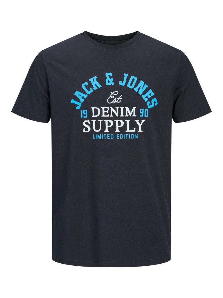Jack & Jones Herren T-Shirt JJELOGO TEE SS O-N 2COL 22/23 NOOS PLS