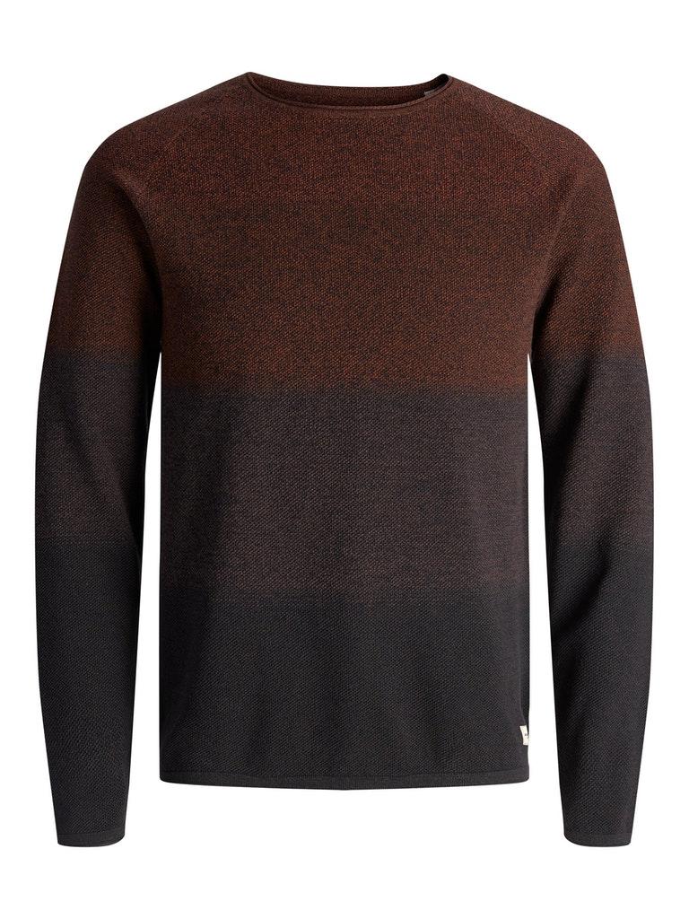 Jack & Jones Herren Pullover JJEHILL KNIT CREW NECK NOOS