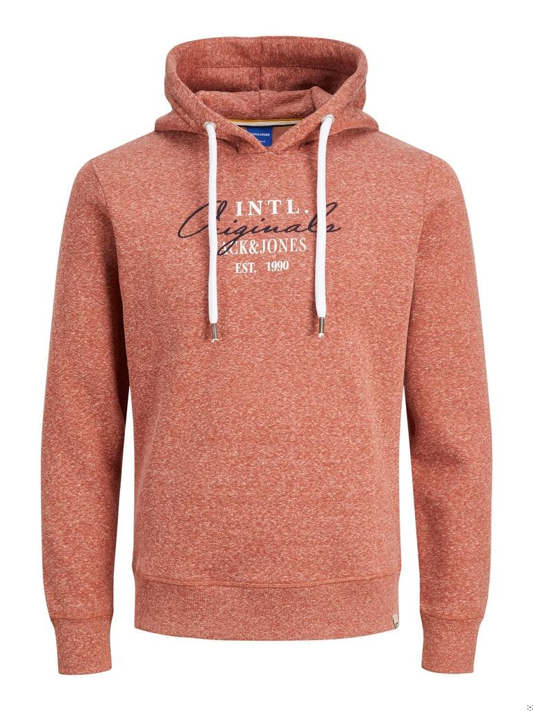 Jack & Jones Herren Hoodie JORWILLOWBRANDING SWEAT HOOD LN