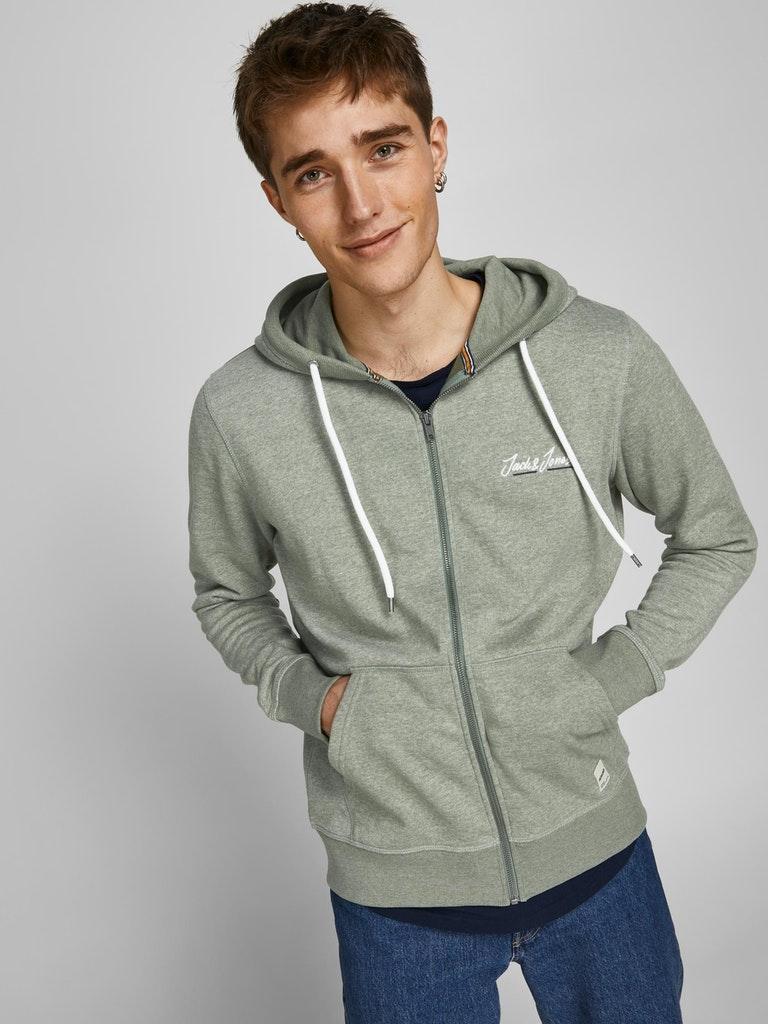 Jack & Jones Herren Hoodie JORTONS SWEAT ZIP HOOD UB NOOS