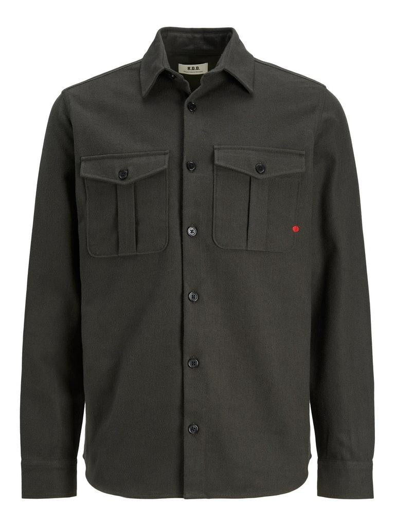 Jack & Jones Herren Hemd RDDROYAL SOLID OVERSHIRT L/S SN