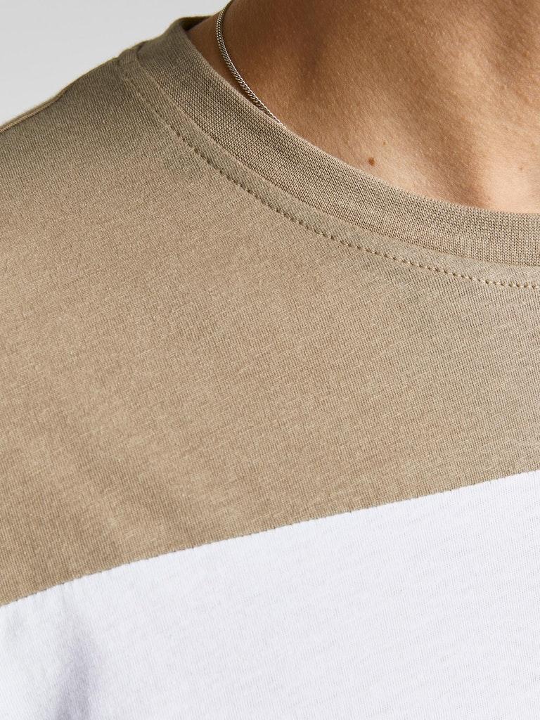 Jack & Jones Herren T-Shirt JJELOGO BLOCKING TEE SS NOOS