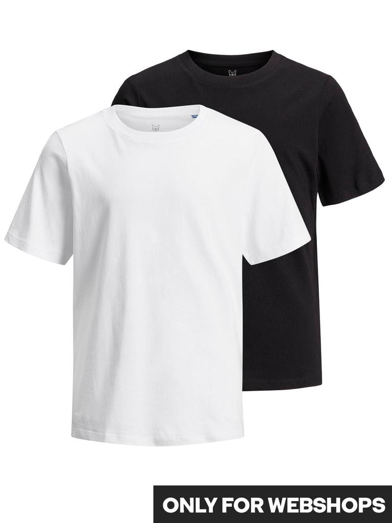 Jack & Jones Jungen T-Shirt JJEORGANIC BASIC TEE SS 2PK MP NOOS JNR