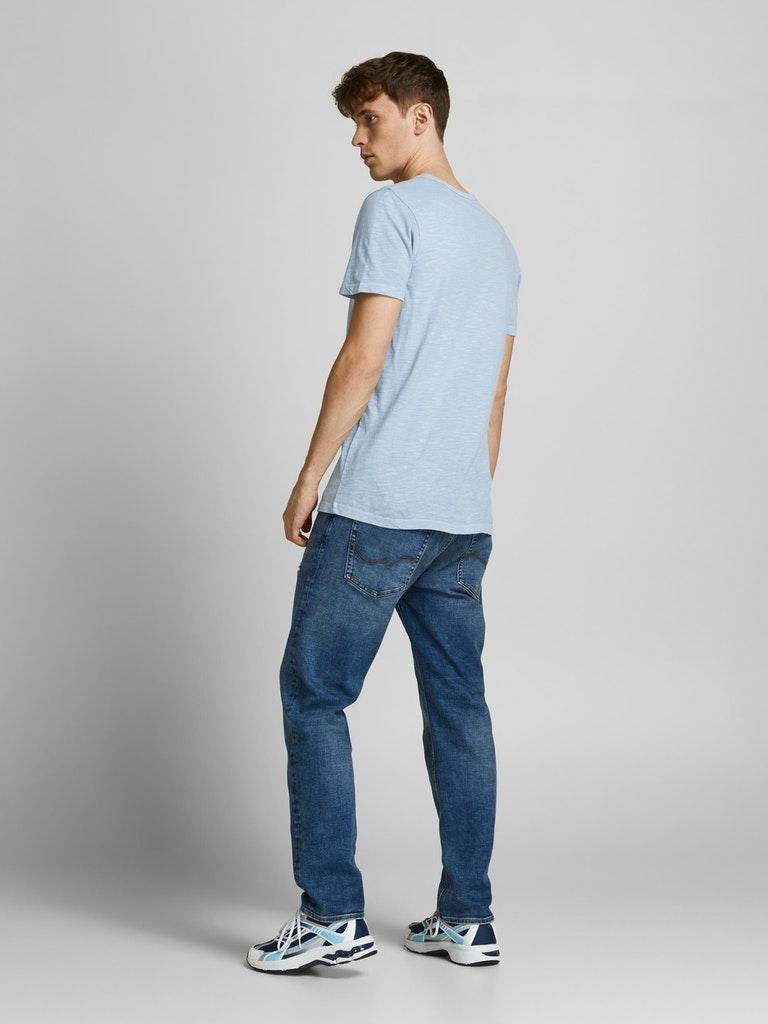 Jack & Jones Herren T-Shirt JJESPLIT NECK TEE SS NOOS