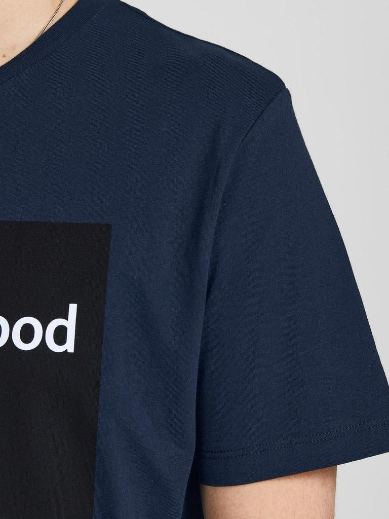 Jack & Jones Herren Hoodie JPRBLABROTHERHOOD SS TEE CREW NECK