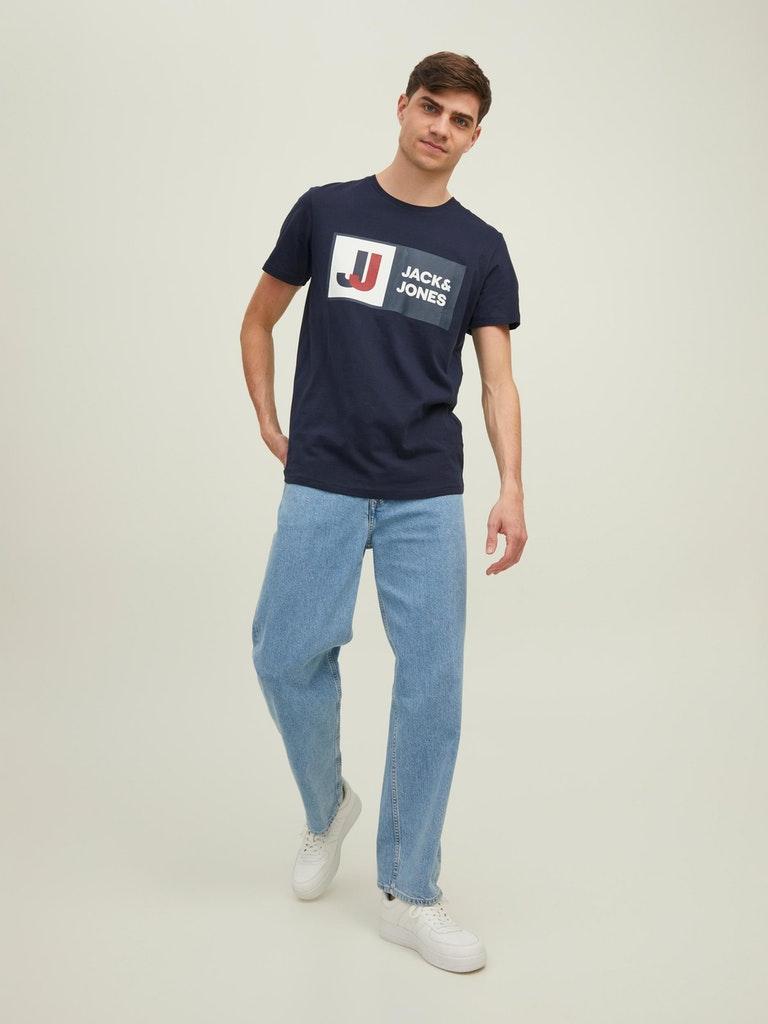 Jack & Jones Herren T-Shirt JCOLOGAN TEE SS CREW NECK AW22 SN