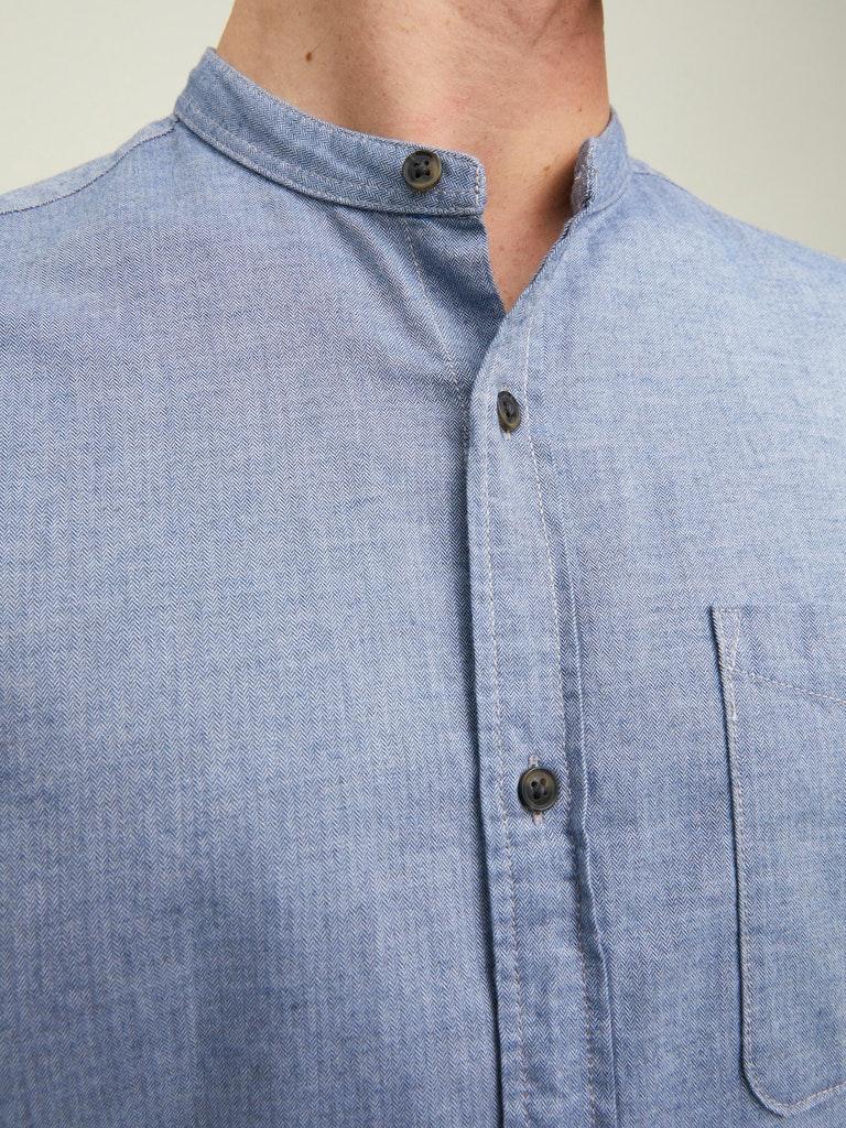 Jack & Jones Herren Hemd JJEBAND MELANGE SHIRT L/S AU22 SN