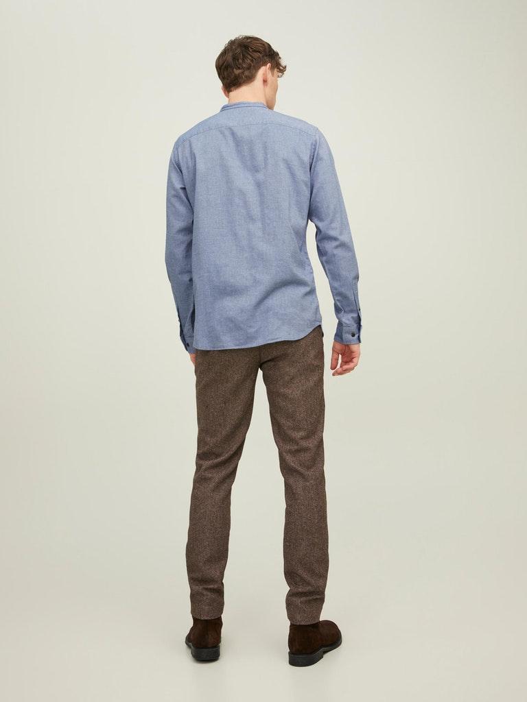 Jack & Jones Herren Hemd JJEBAND MELANGE SHIRT L/S AU22 SN