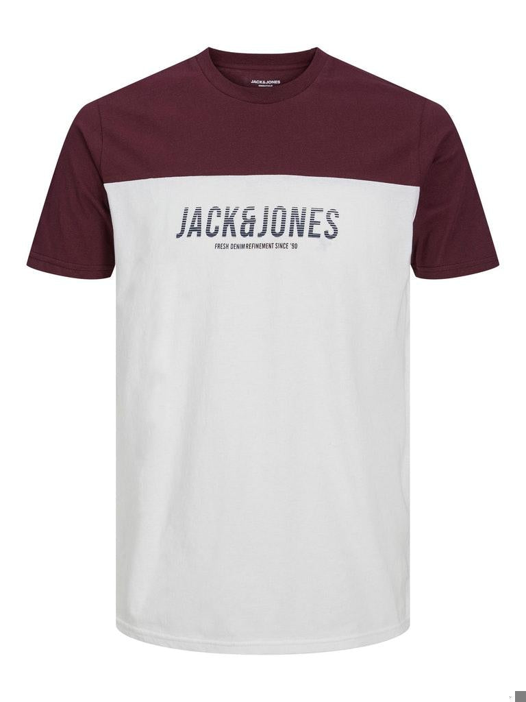Jack & Jones Herren T-Shirt JJEDAN BLOCKING TEE SS O-NECK NOOS