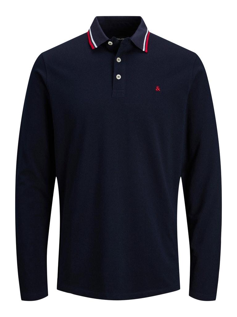 Jack & Jones Herren Poloshirt JJEPAULOS POLO LS NOOS