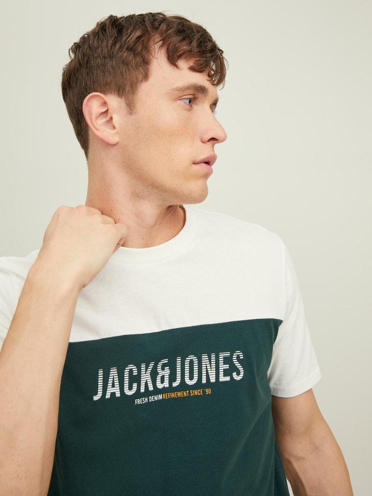 Jack & Jones Herren T-Shirt JJEDAN BLOCKING TEE SS O-NECK NOOS