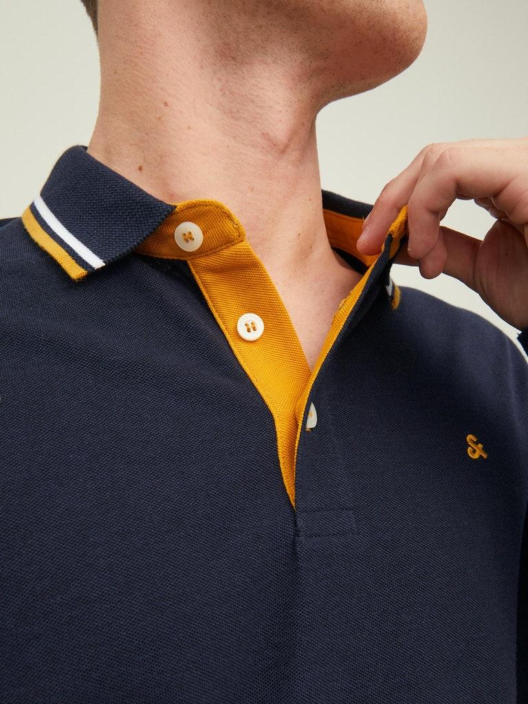 Jack & Jones Herren Poloshirt JJEPAULOS POLO LS NOOS