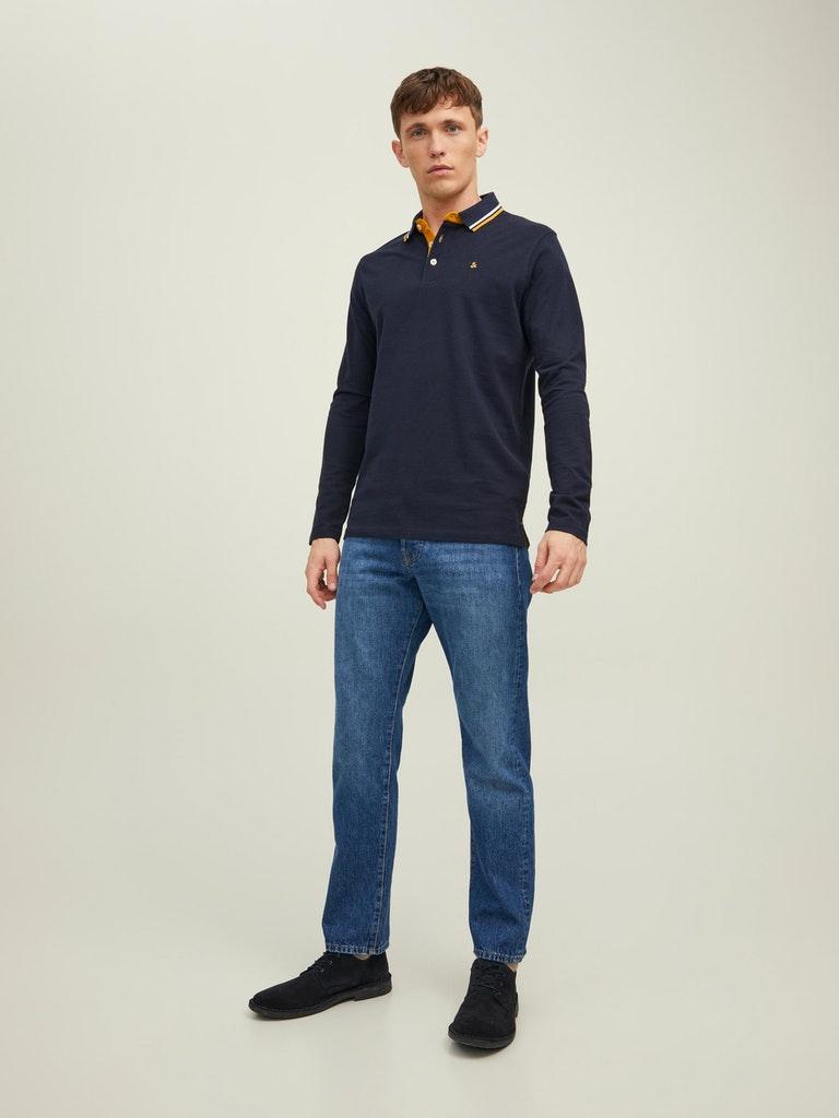 Jack & Jones Herren Poloshirt JJEPAULOS POLO LS NOOS